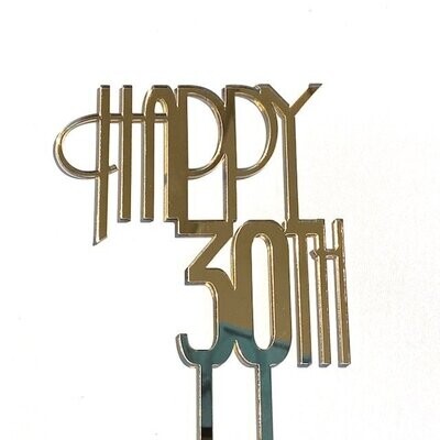 Taarttopper Happy leeftijd blok