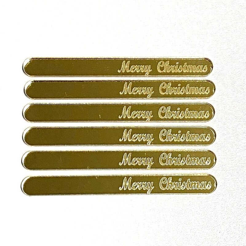 IJsstokjes klein Merry Christmas tekst 8,5 cm
