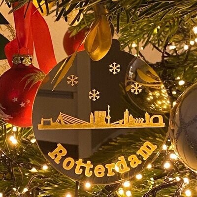 Kerstbal hanger Skyline Rotterdam €9,95