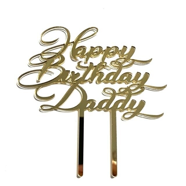 Happy Birthday met naam taarttopper (nr 5)