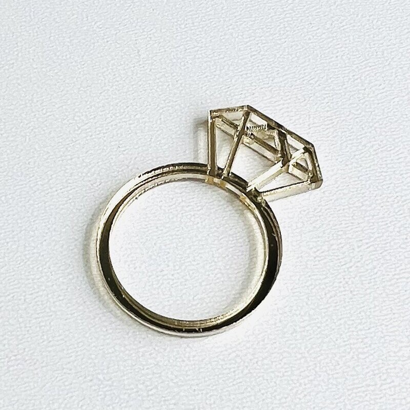 Ring taart topper (4 cm hoog)