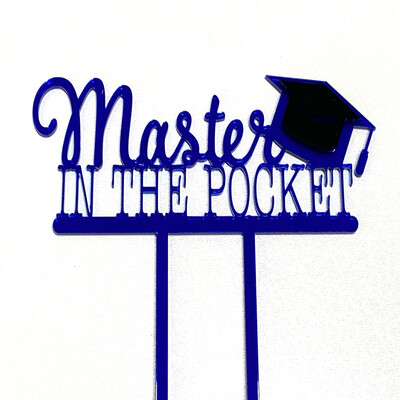 Geslaagd Master diploma met hoedje