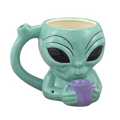 Ceramic Alien Pipe Mug