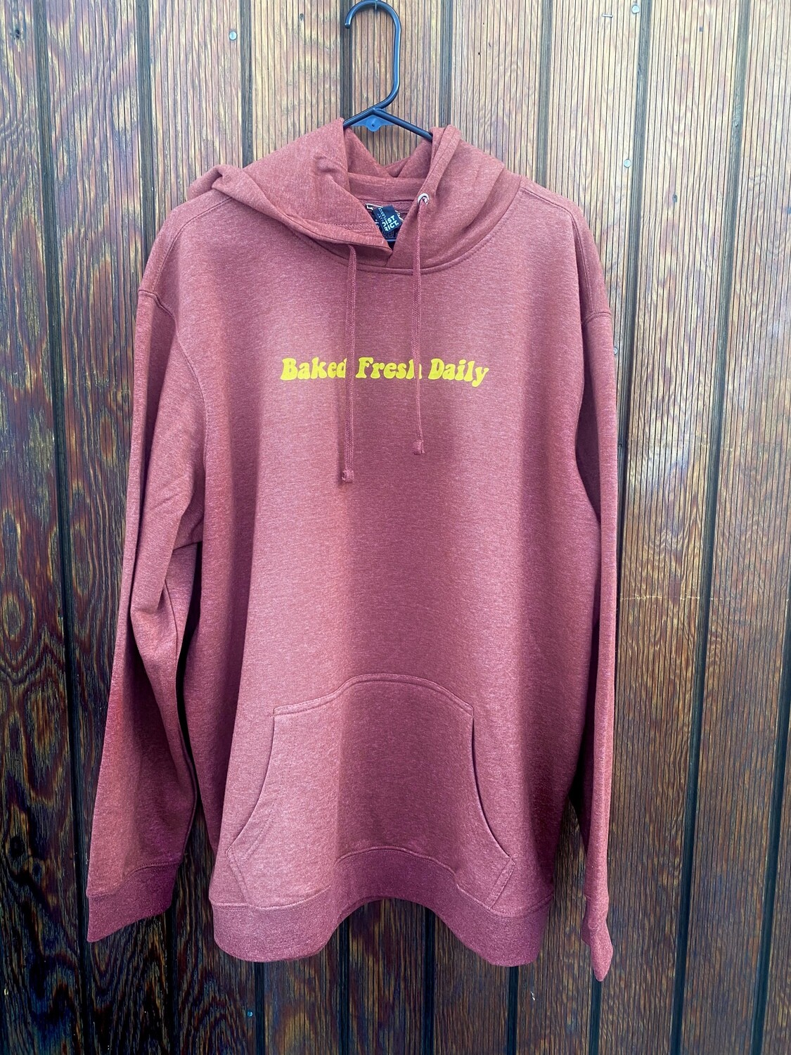 Baked fresh hoodie rust