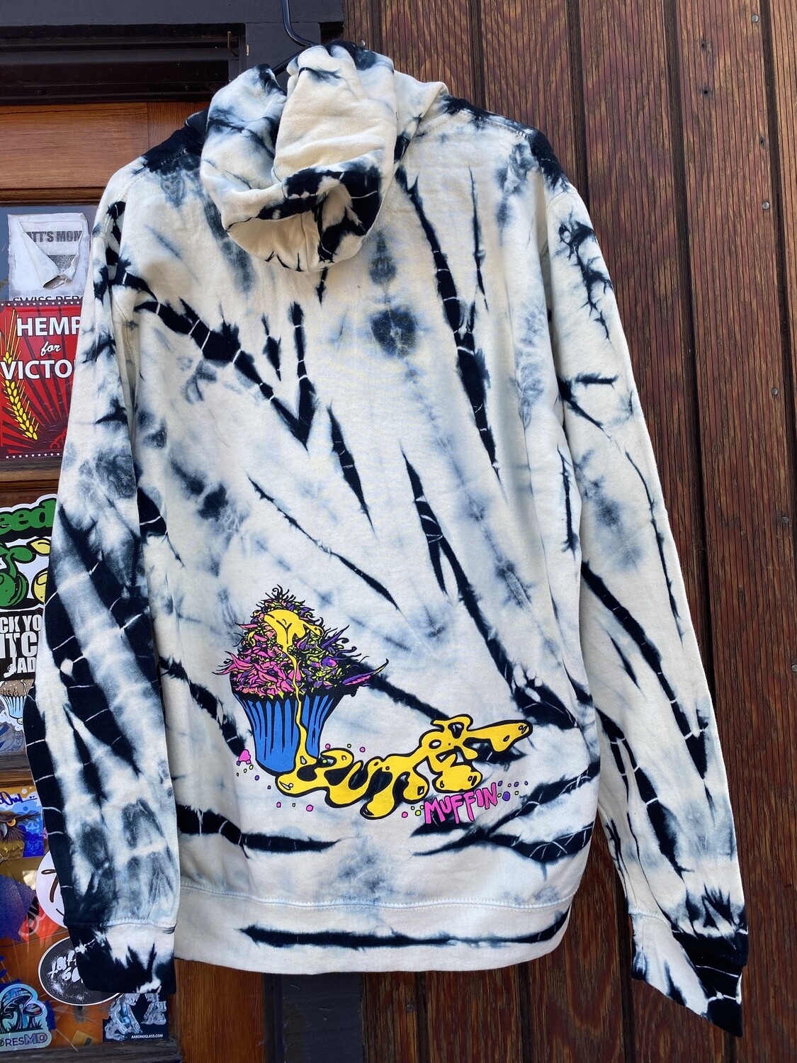 Buttermuffin Cream tie dye hoodie