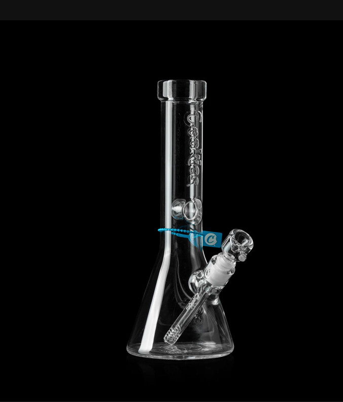 Cookies flame etch  glass waterpipe 