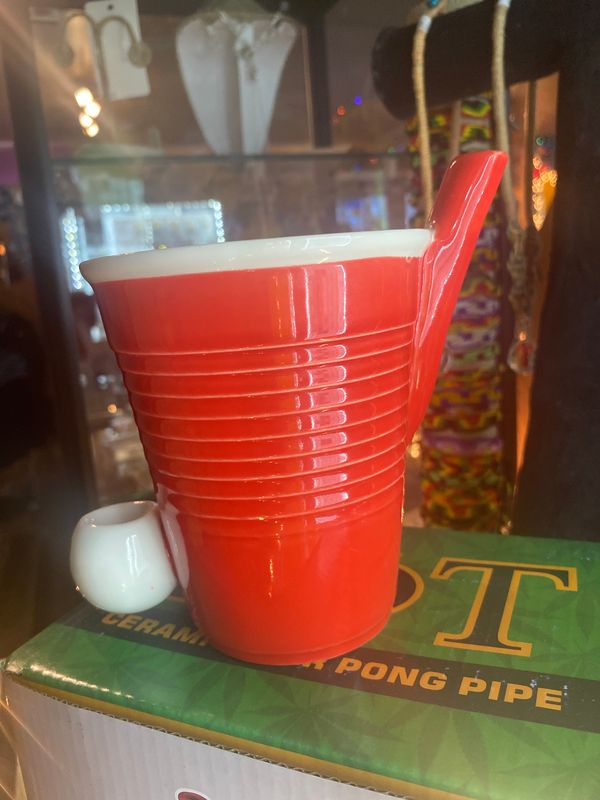 beer pong cup pipe