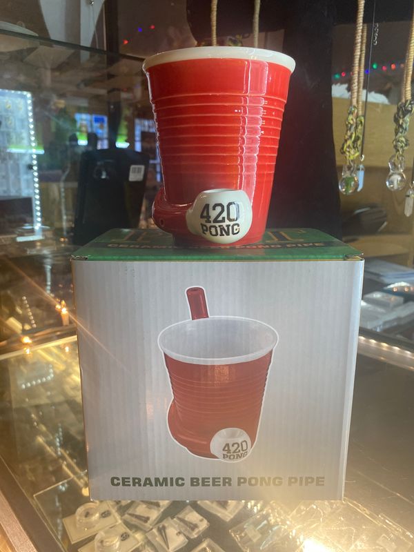 beer pong cup pipe
