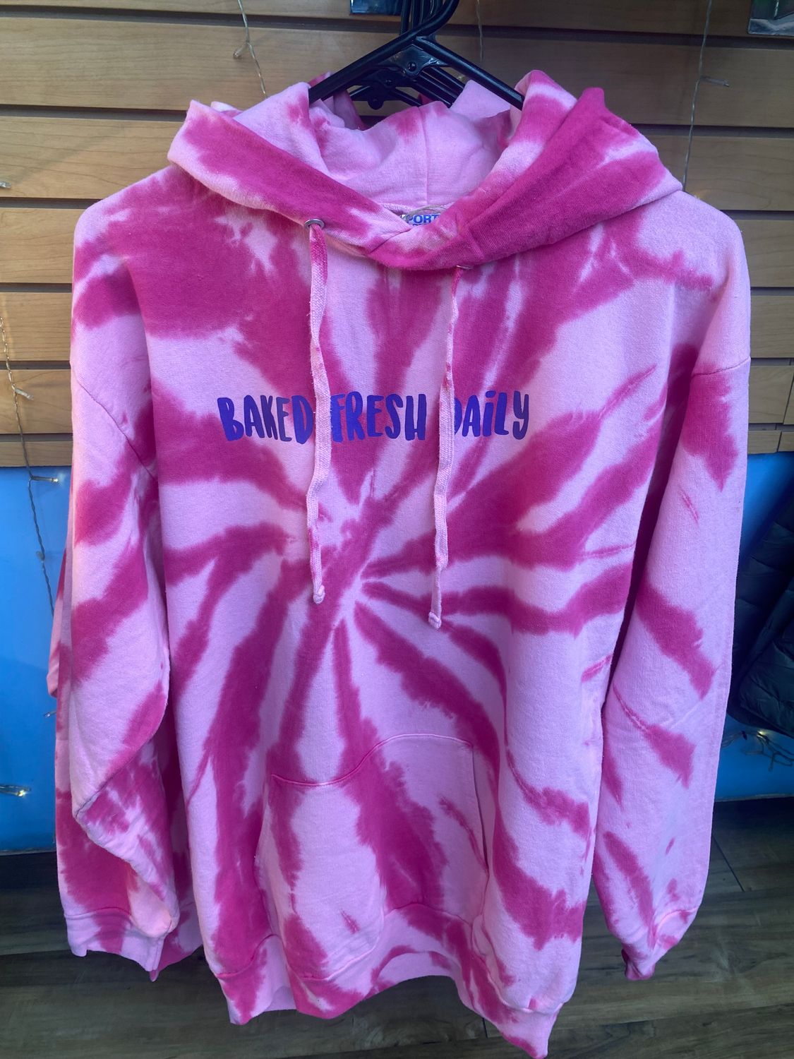 Buttermuffin Hoodie Pink tie dye  