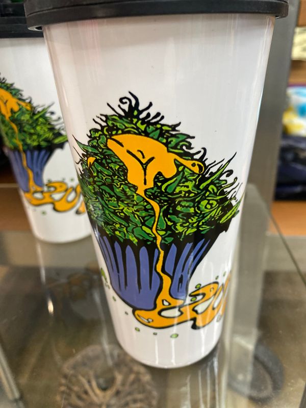 Buttermuffin 17 oz steel cup mug.