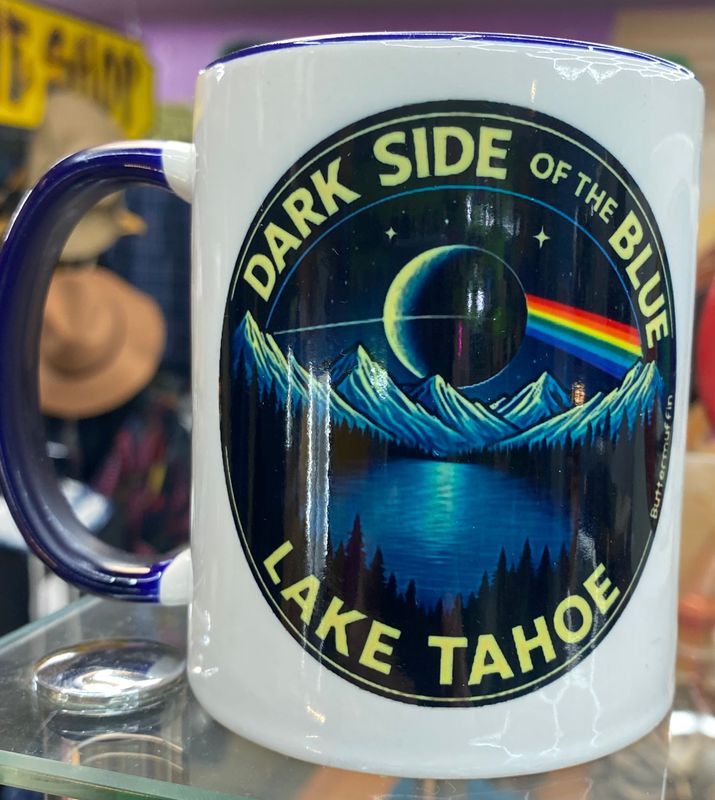 Dark side of the blue mug