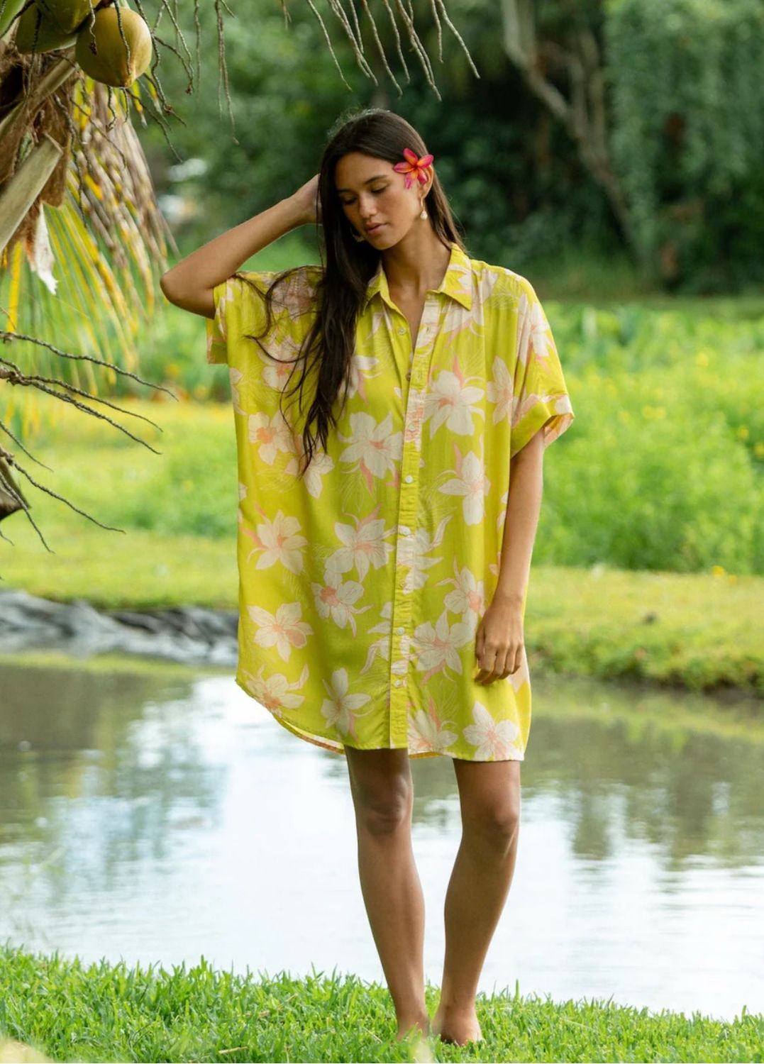 Kaimana Dress In Melon