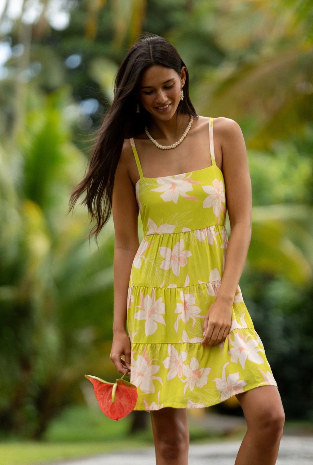 Coral Dress In Isle Orchid Melon