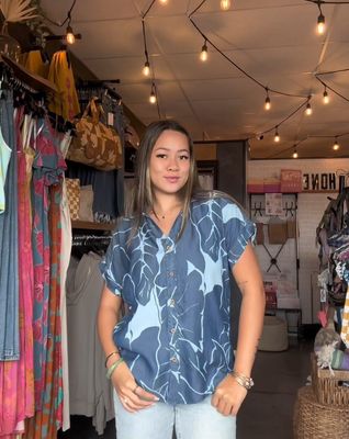 Kalo Blues Aloha Tee
