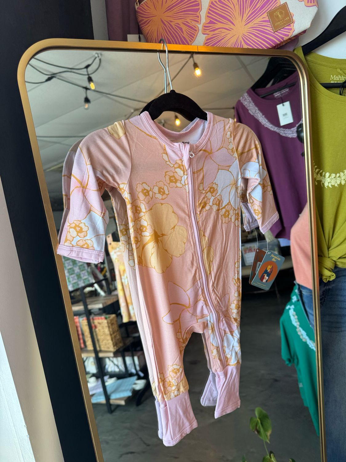 Keiki Romper In Guava Jelly