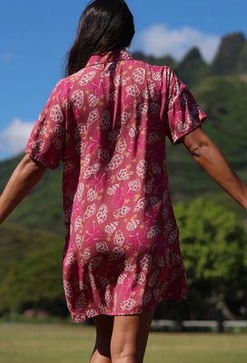 Rhea Dress Shells &amp; Pua Pink
