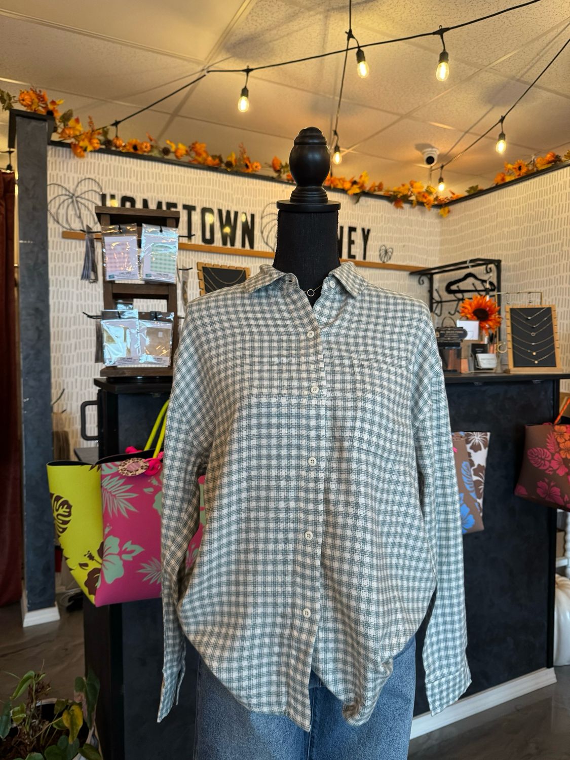 River Plaid Button Up