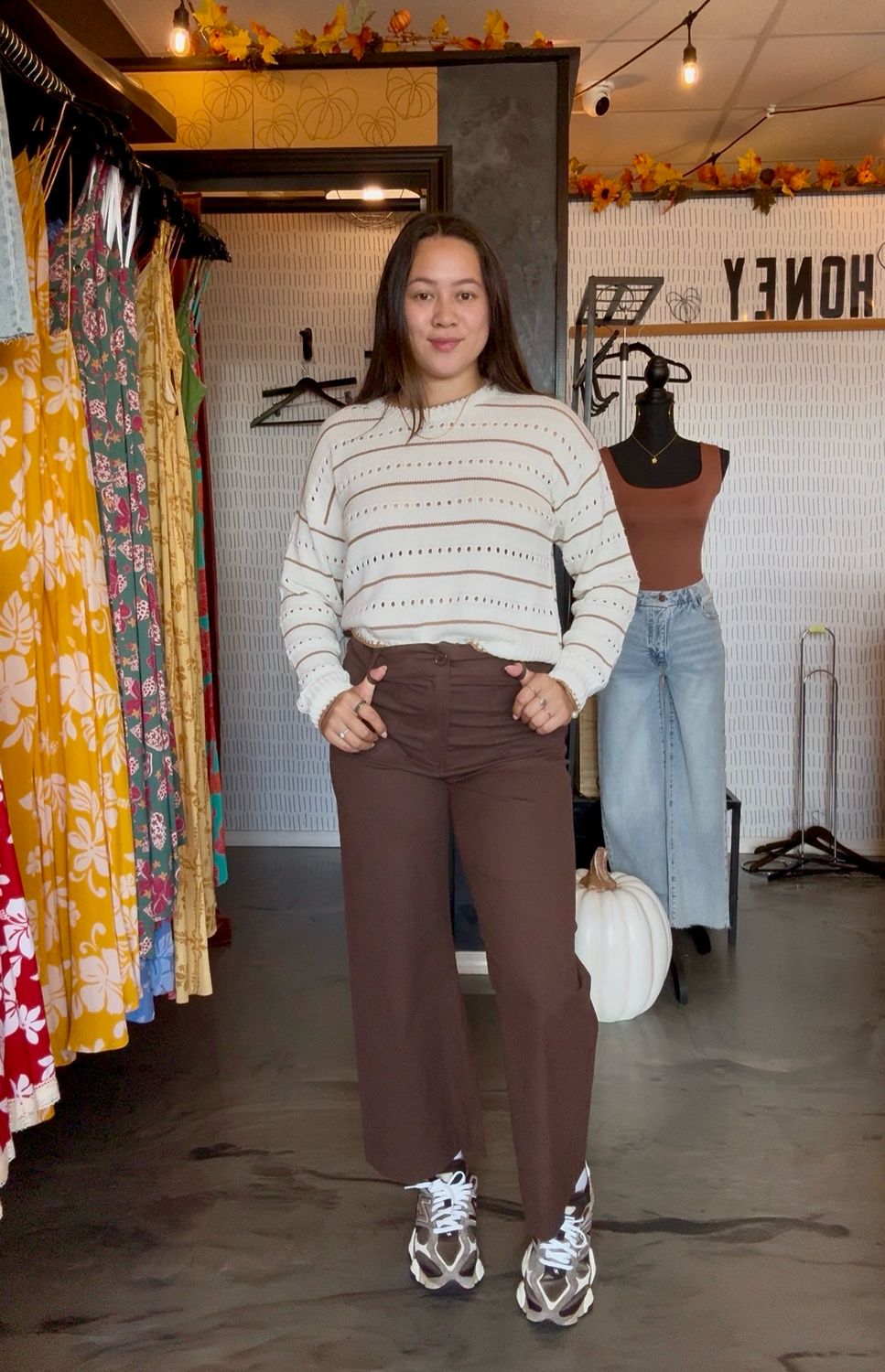 Linen Straight Ankle Pants