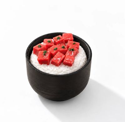 Poke Bowl Clicker Keychain