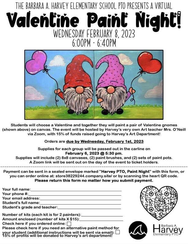 Virtual Valentine Paint Night