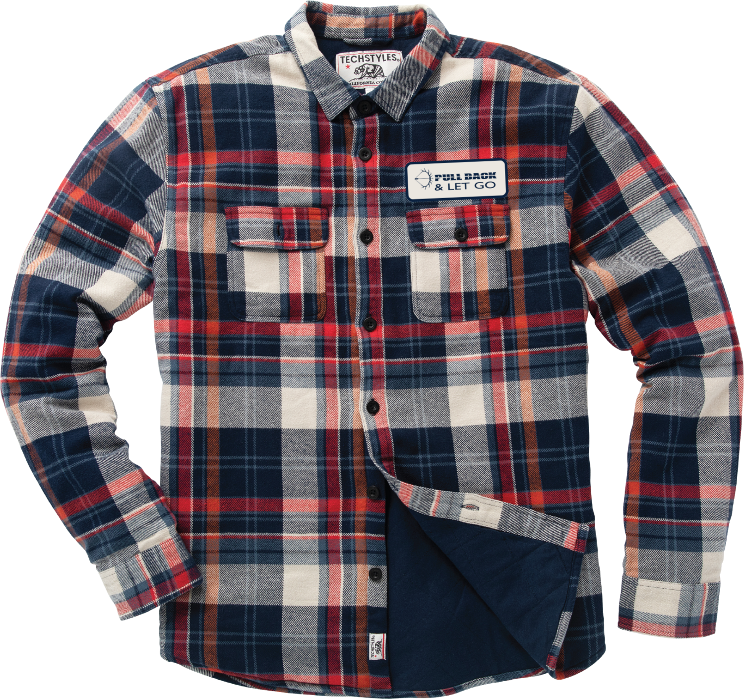 flannel lined denim shirt jacket