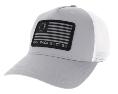 Mid Pro Velcro-back with Flag Patch - Silver