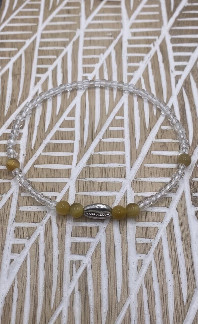 “May your feet take you to where your heart wants to go.” Golden Tigers Eye Anklet