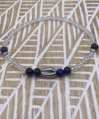 “May your feet take you to where your heart wants to go.” Blue Tigers Eye Anklet