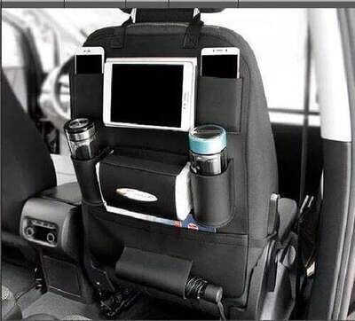 Organizador Asiento Trasero Para Auto Tablet Celular Botella