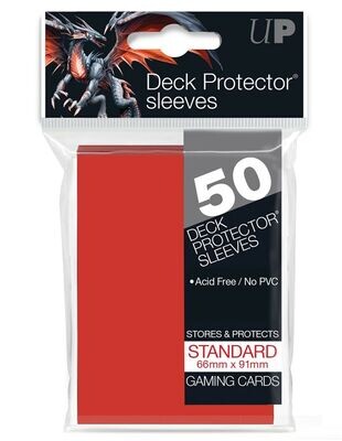 Sleeves: Red Standard Deck Protectors (50ct)