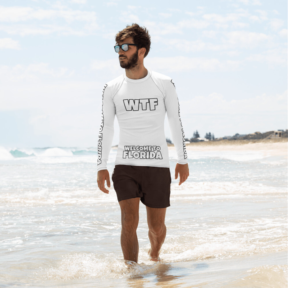 WELCOME TO FLORIDA Men's Rash Guard, Size: XS