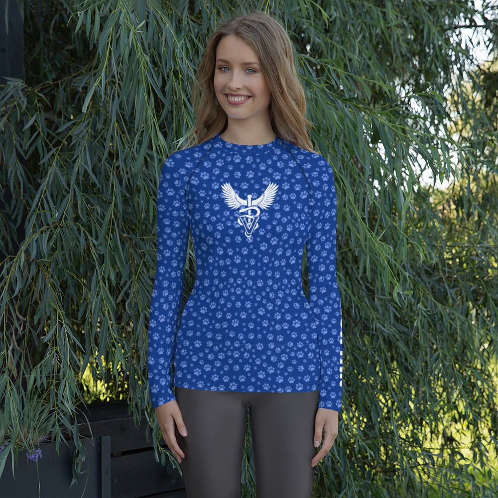 OCALA VETERINARY CLINIC Women's Rash Guard, Size: XS
