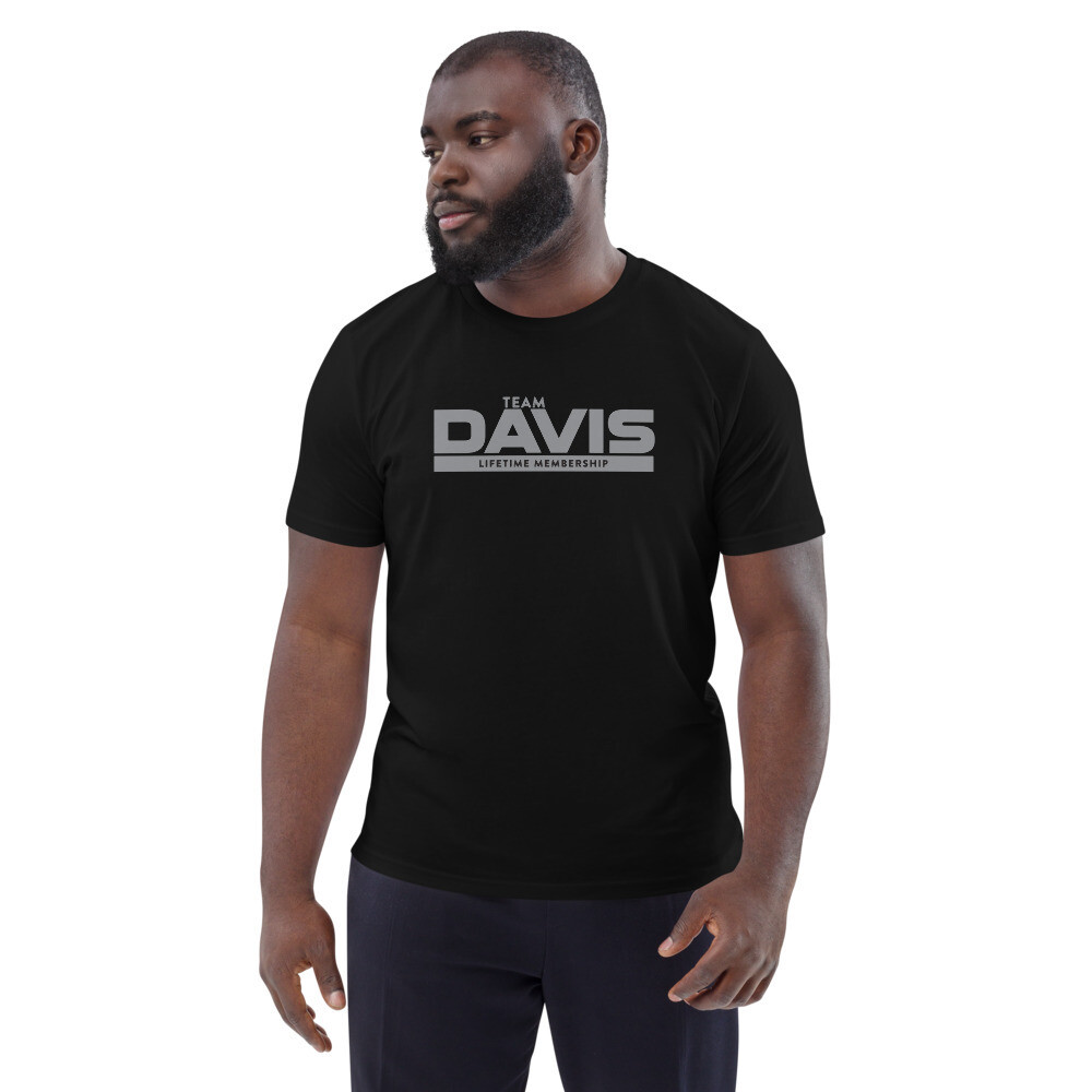 Team Davis Cotton T-Shirt, Color: Black, Size: S