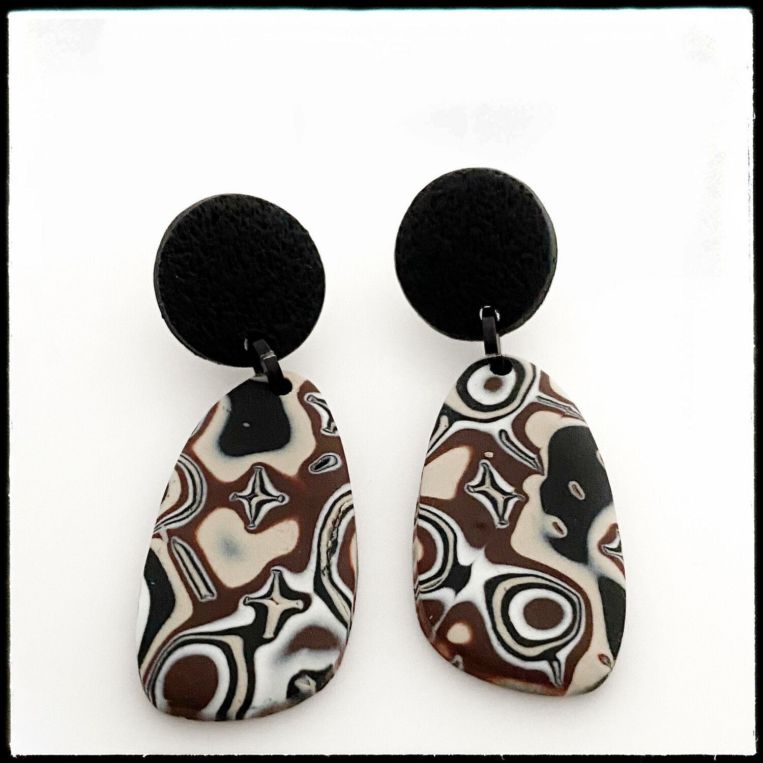 Clay Earrings, One of a kind