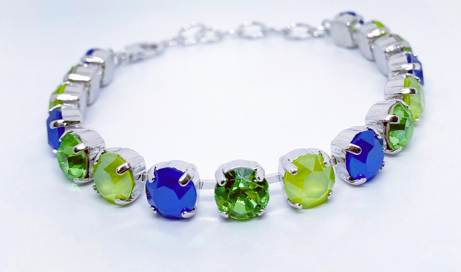 Crystal Bracelet, limited edition Chartreuse and Blue