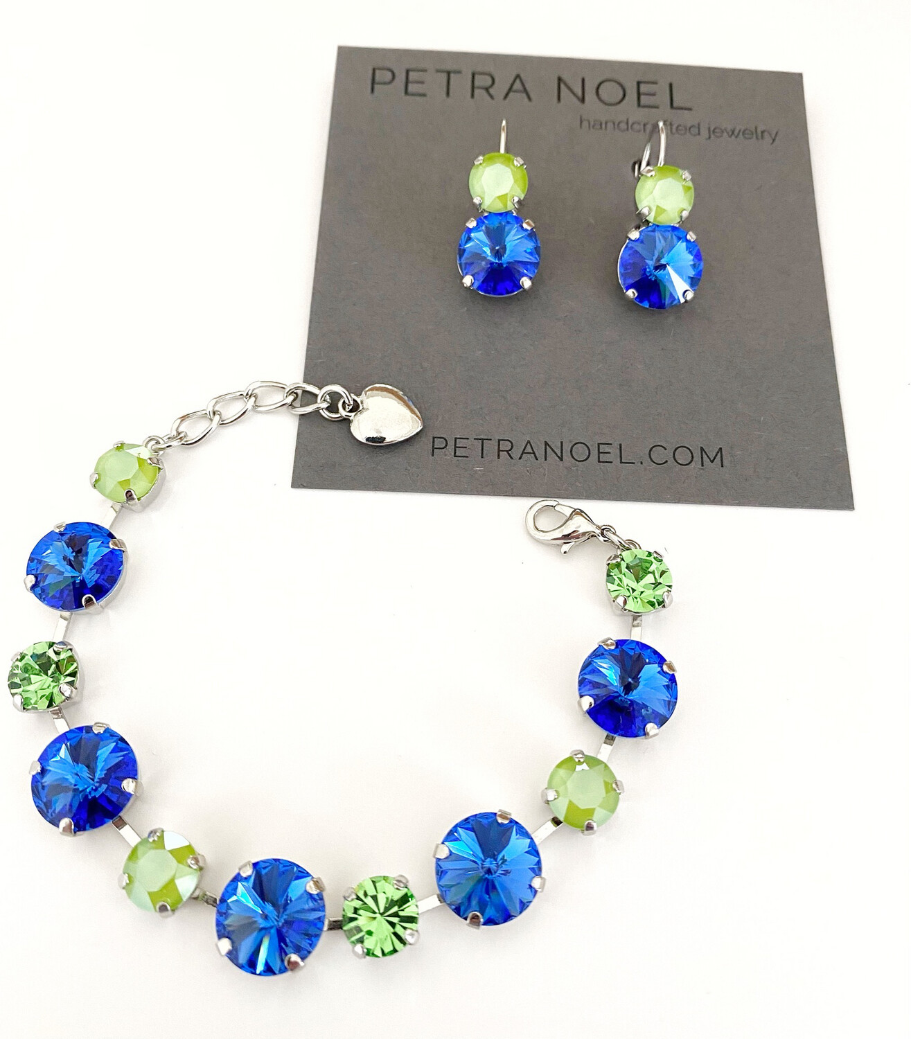 Sapphire and Chartreuse Bracelet, limited edition 