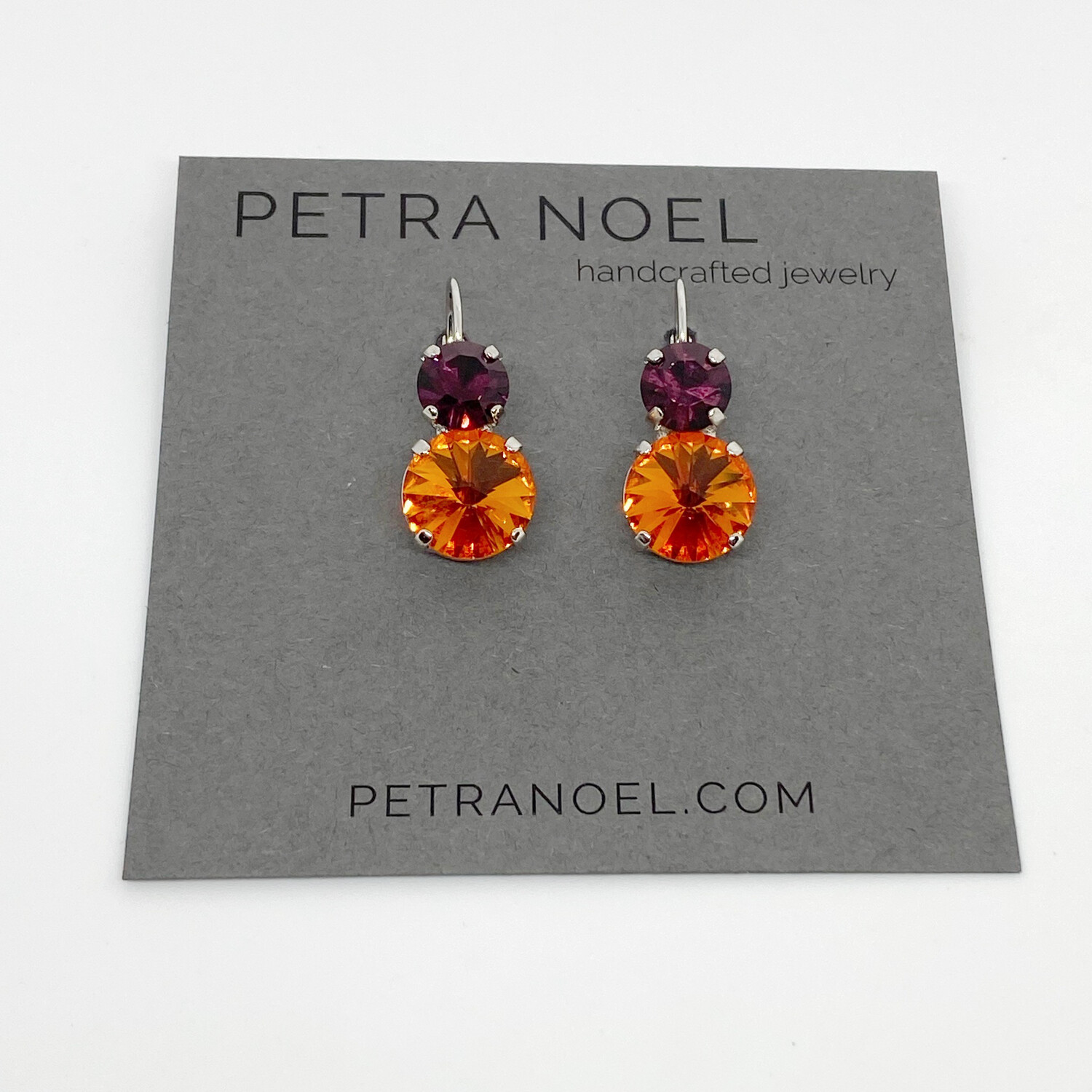 Orange and Purple Earrings, Clemson inspired Earrings