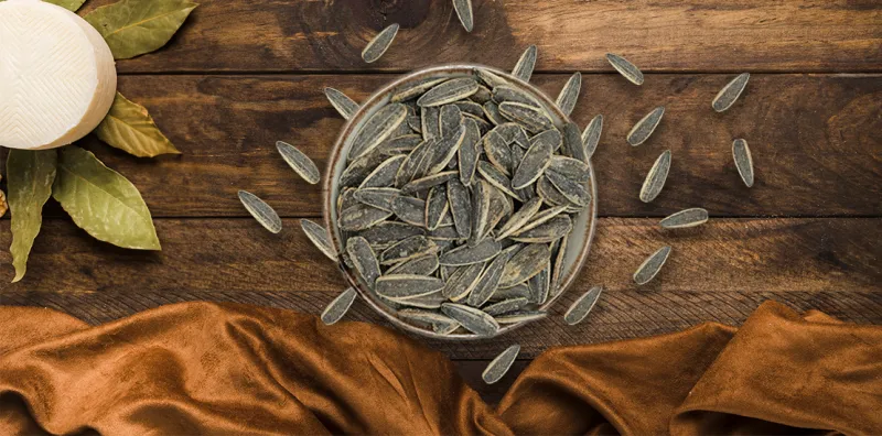 Roasted &amp; Salted Black Sunflower Seeds With Shell