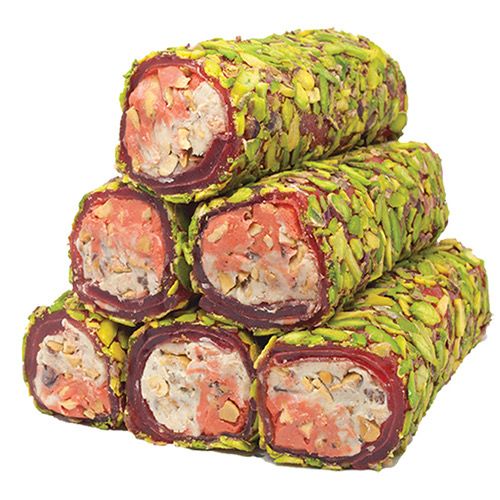 Pomegranate Delight Roll with Pistachios bites &amp; Almonds