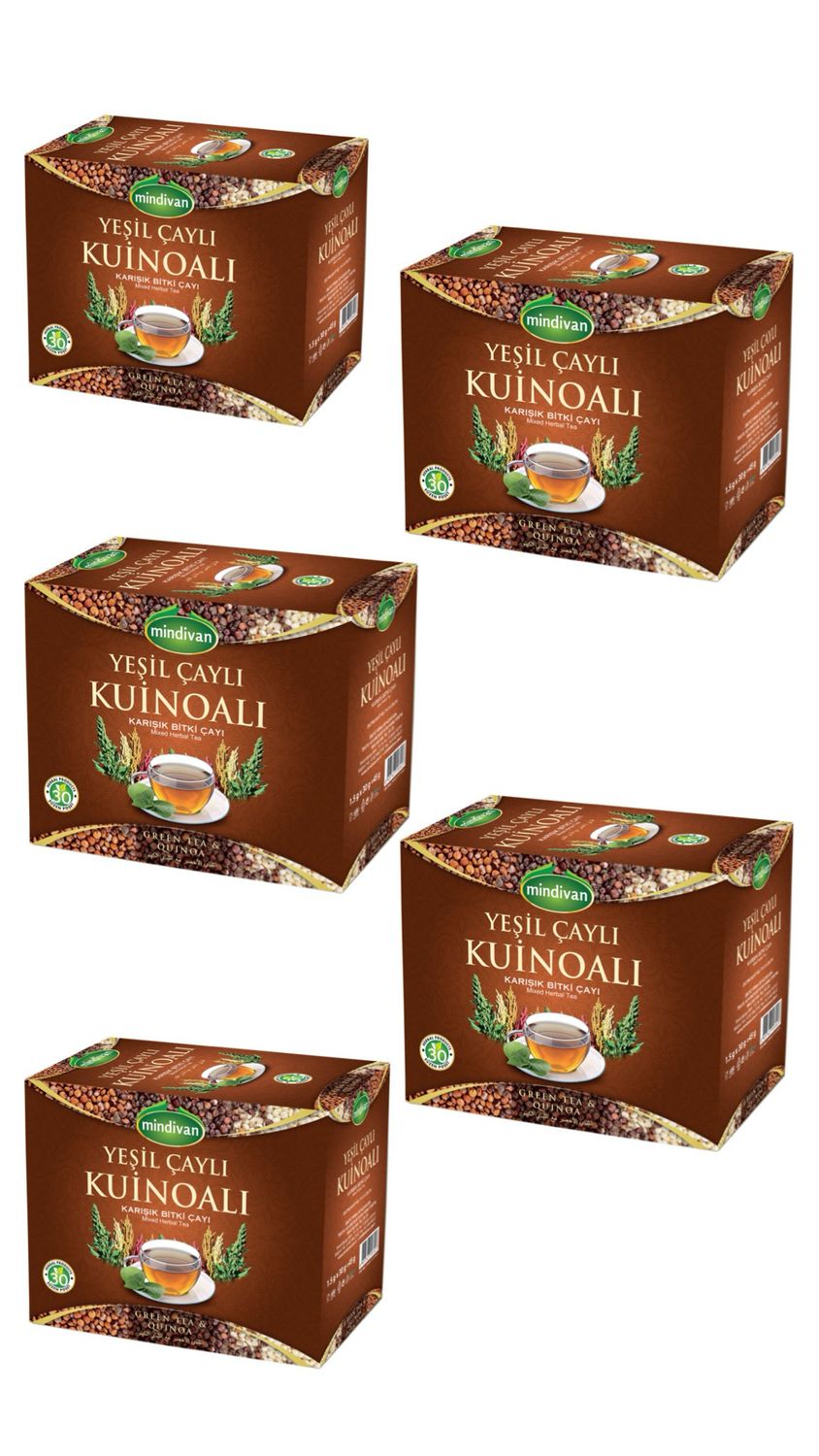 Green Tea Quinoa Herbal Tea 5X (Yeşil Çaylı Kinoa Çayı 5X)