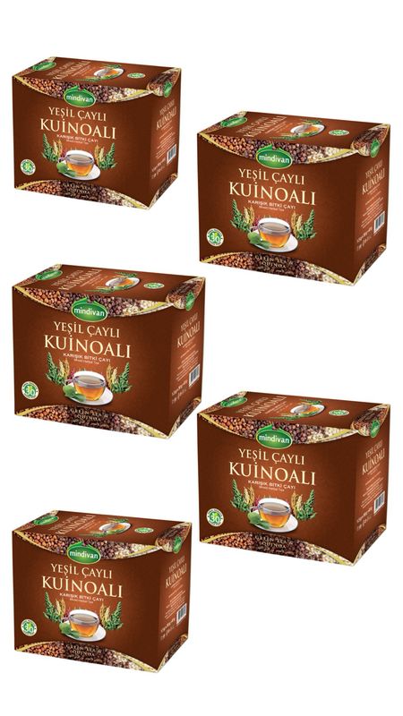 Green Tea Quinoa Herbal Tea 5X (Yeşil Çaylı Kinoa Çayı 5X)