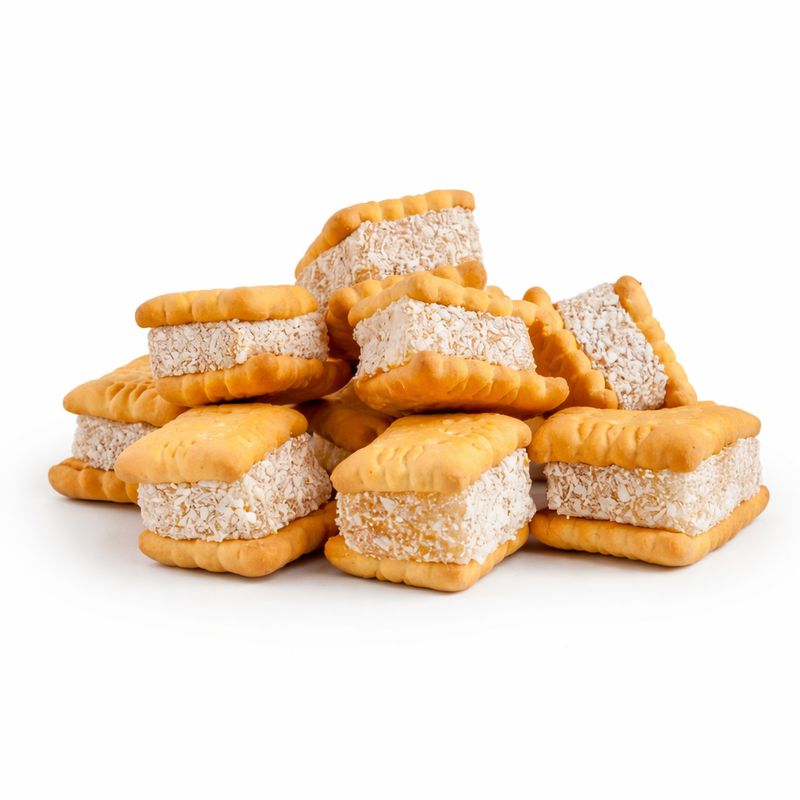 Mini Biscuit Sandwich with Turkish Delight