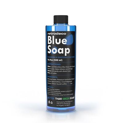 Blue soap