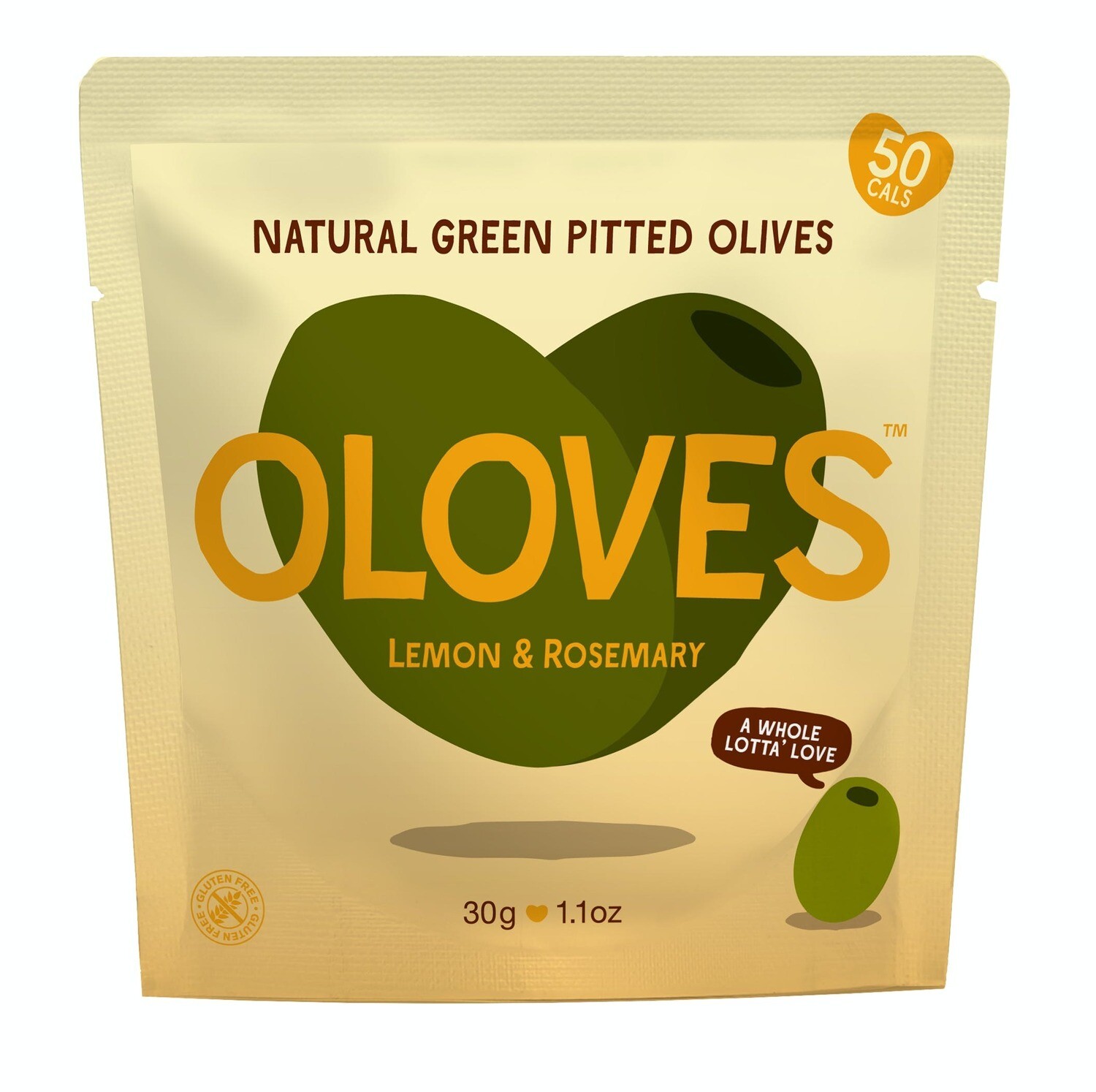 Oloves Lemony & Rosemary Pitted Green Olives
