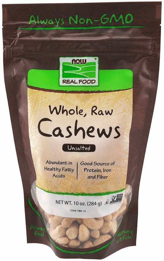 Cashews, organic, raw, unsalted