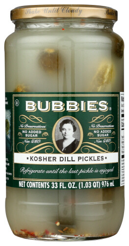 BUBBIES PICKLE DILL PURE KOSHER