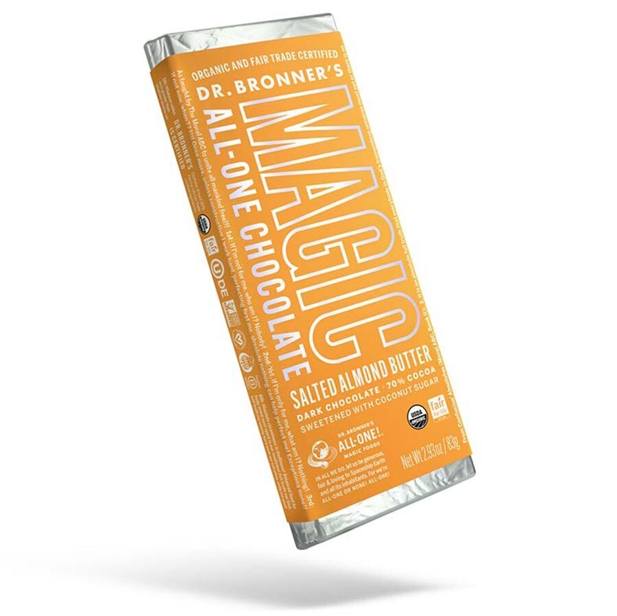 Dr. Bronner's Salted Almond Butter Chocolate Bar