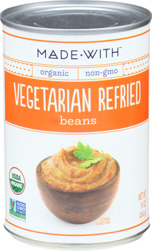 MADE WITH BEANS REFRIED VGTRN ORG
