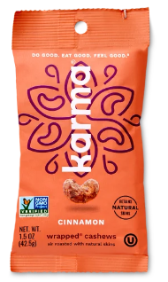 Karma Cashews Cinnamon Wrapped Snack Size