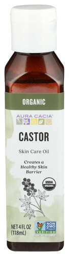 Aura Cacia Castor Oil 4oz Org